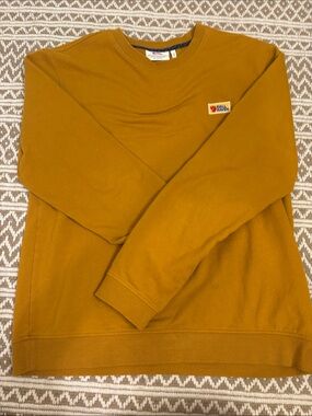 Fjallraven Men's Crewneck Sweater - Mustard Brown